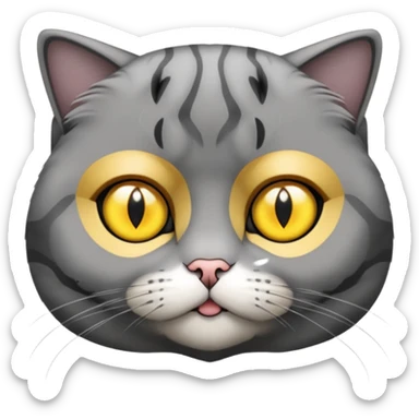 scottish fold katze @Emoji sticker