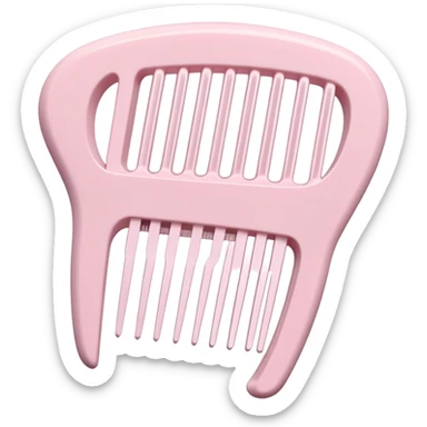 pale pink tangle teezer comb sticker