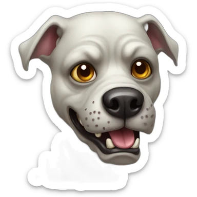 zombie-monster-french pull dog sticker