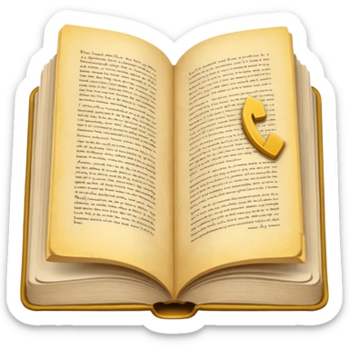 libro de poesias abierto sticker