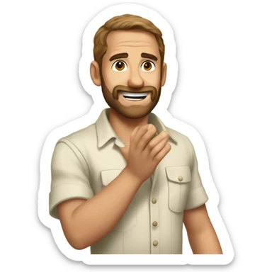 cormac the not clapping coconut sticker