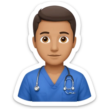 fisioterapia hombre de azul sticker