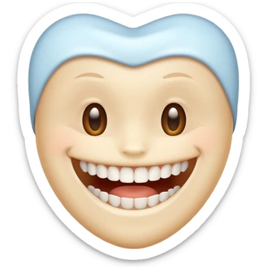 teeth without face sticker