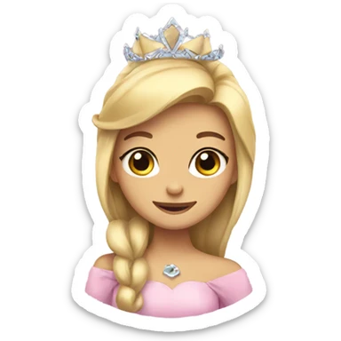 princess bow sticker