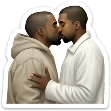Kanye kissing Kanye kissing Kanye kissing Kanye  sticker