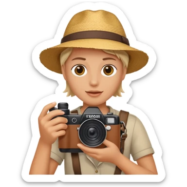 Tourist Taking Photo sticker