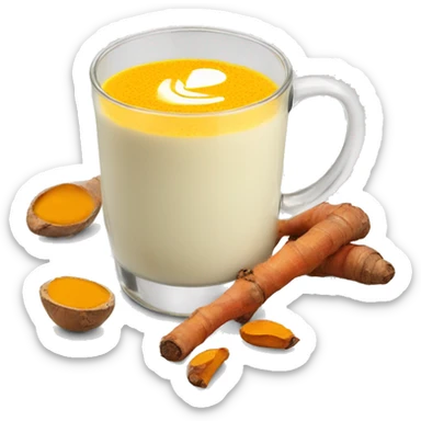 Turmeric milk sticker