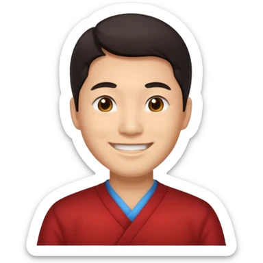 create a chinese man  sticker