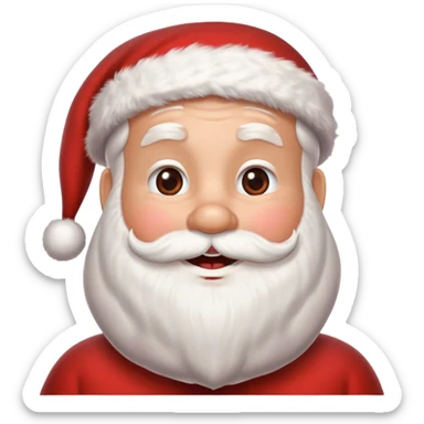 santa Rudolph hello sticker