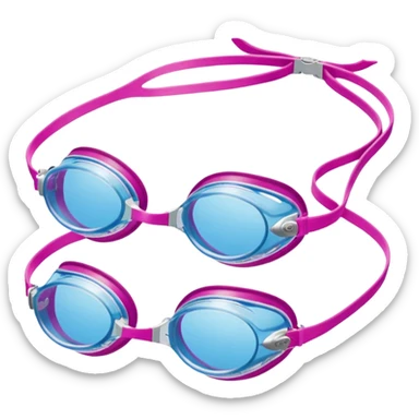 Speedo vanquisher swim goggles pink sticker