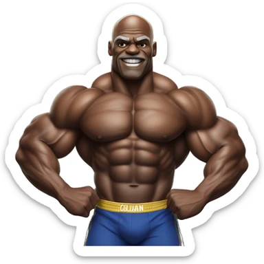 Ronnie Coleman Flexing sticker