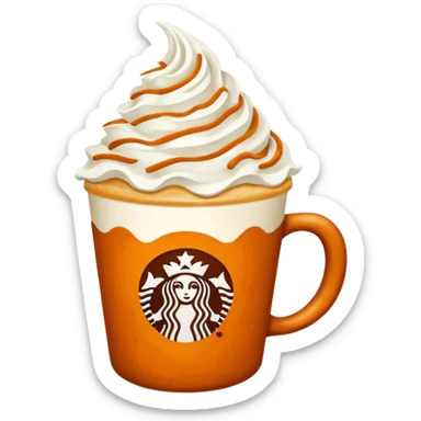 starbucks pumpkin spice latte sticker