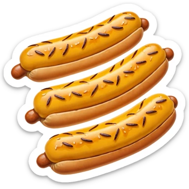 mustard sausage  sticker