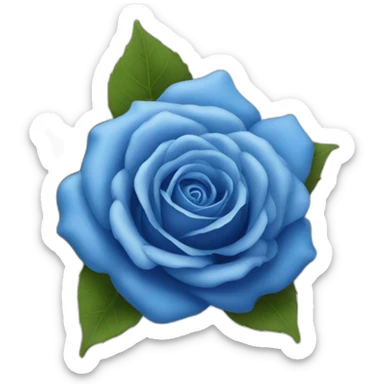 blue rose sticker