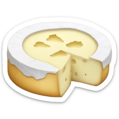 Camembert cheese sticker