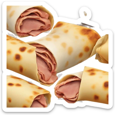deli meat burrito sticker