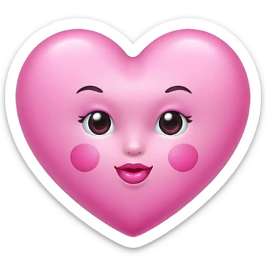 Sugar plum kisses heart sticker