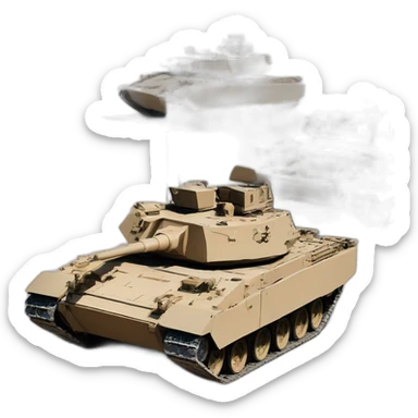 M3bradley et m1 abrams en Afghanistan  sticker