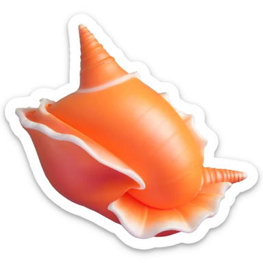 conch shell sticker