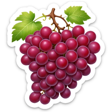 red grapes sticker