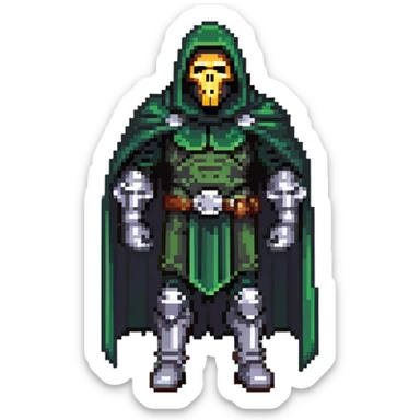 Doctor Doom Marvel villain sticker