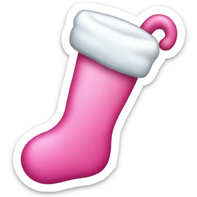 Pink stocking  sticker