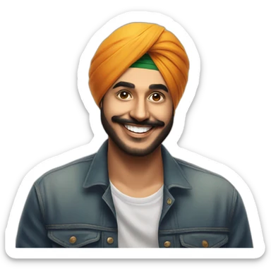sidhu moosewala smile sticker