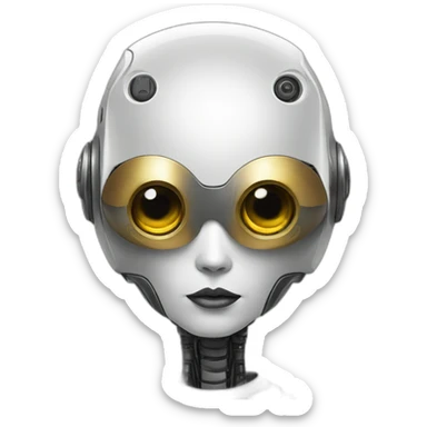 posh robot sticker