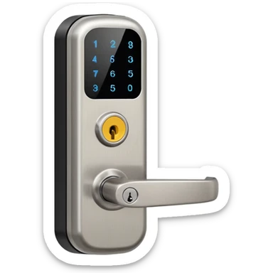 Electronic Door Lock System with card insert sticker