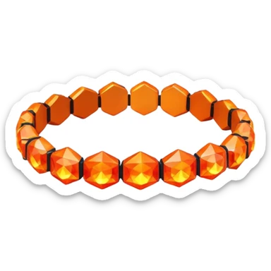 low poly fire bracelet gems sticker