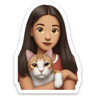 Olivia rodrigo with a cat sticker