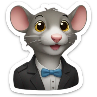 Un ratonlaveur qui fait une fête sticker