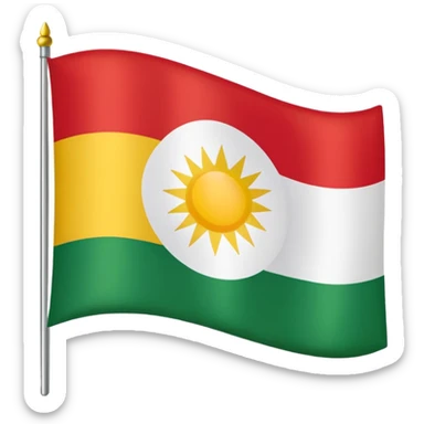 Kurdistan flag sticker
