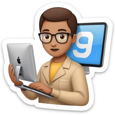 a crazy graphist that a customer ask "bigger logo" sticker