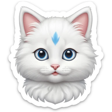 Create a cute sweet kitten sticker