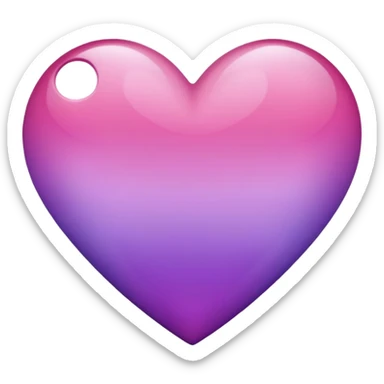 Ombre heart sticker