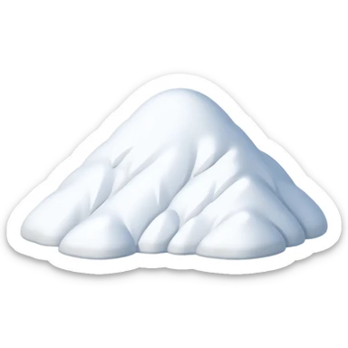 snowy hill  sticker