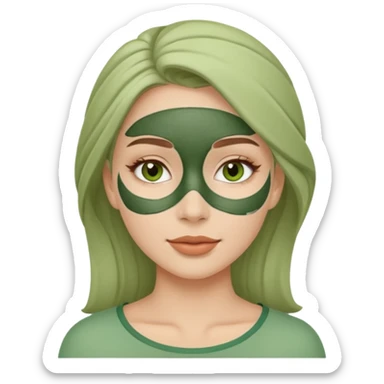 women beauty facial clay mask sticker