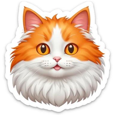 fake cartoon cat sticker