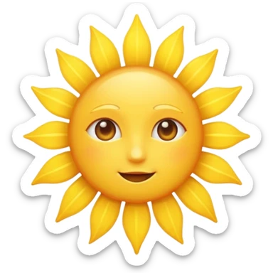 ray of sun sticker
