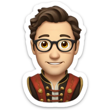 Joseph Gordon Levitt as a bard sticker