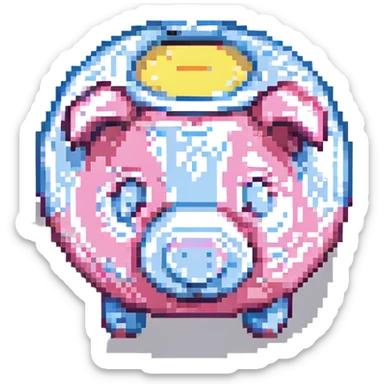piggy bank sticker