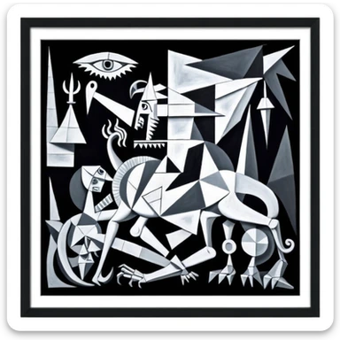 gernika picasso sticker