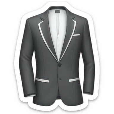 blazer con rallas blancas sticker
