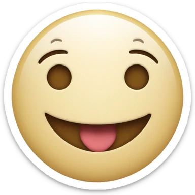 happy face emoji with a small heart on it sticker