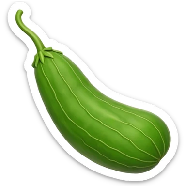 A long bitter gourd sticker