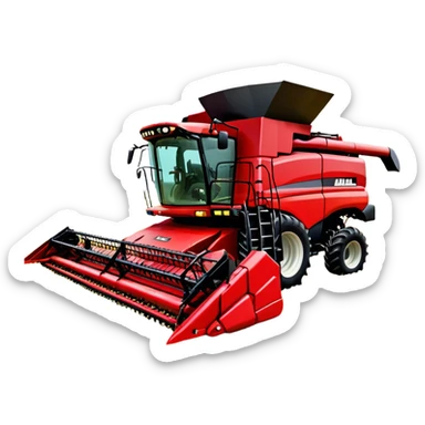 Combine Harvester - Case IH 8250 (Model Year: 2022) (Iconic colour: Red) sticker