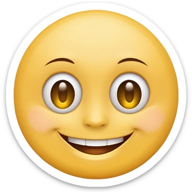 fake smile normal emoji sticker