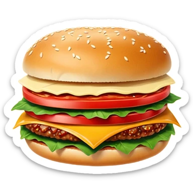 Spicy meat sandwich sticker