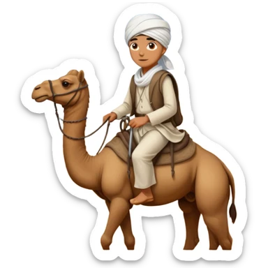 Desert Nomad Traveler with camel sticker